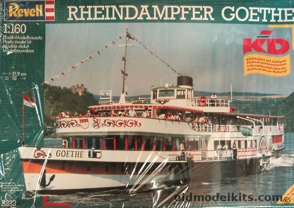 Revell 1/160 Rheindampfer Goethe Excursion River Boat, 5232 plastic model kit